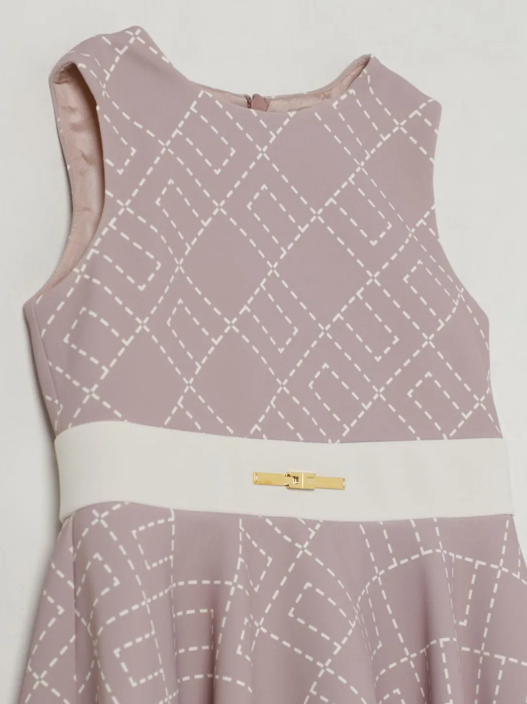 Abito con logo all-over Elisabetta Franchi La Mia Bambina