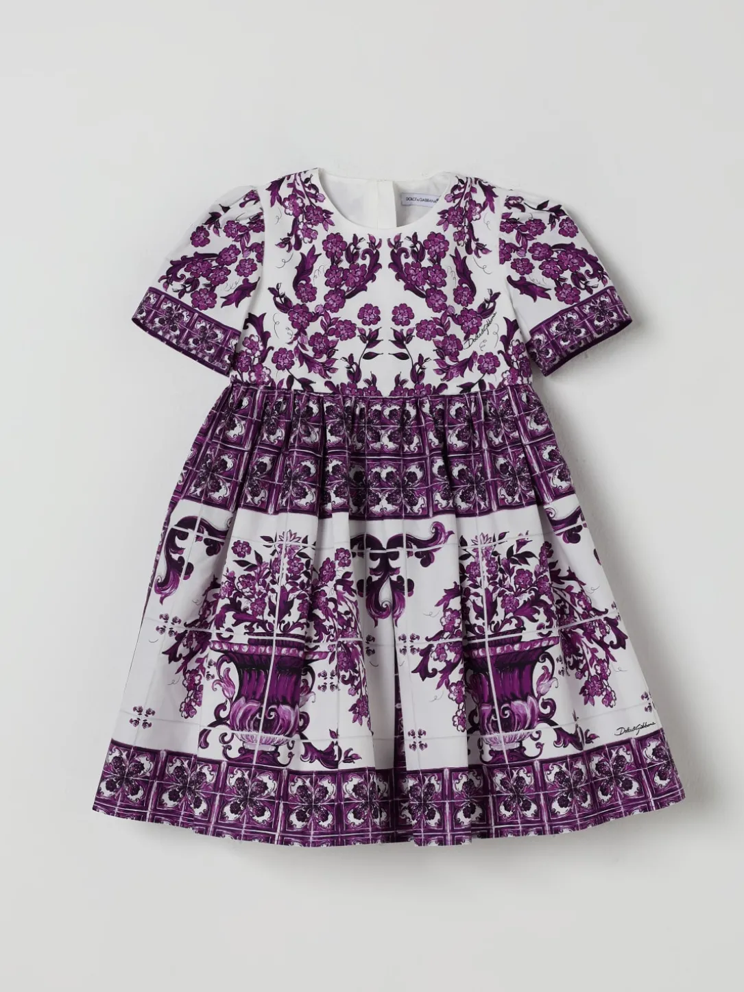 Abito con stampa maioliche Dolce & Gabbana