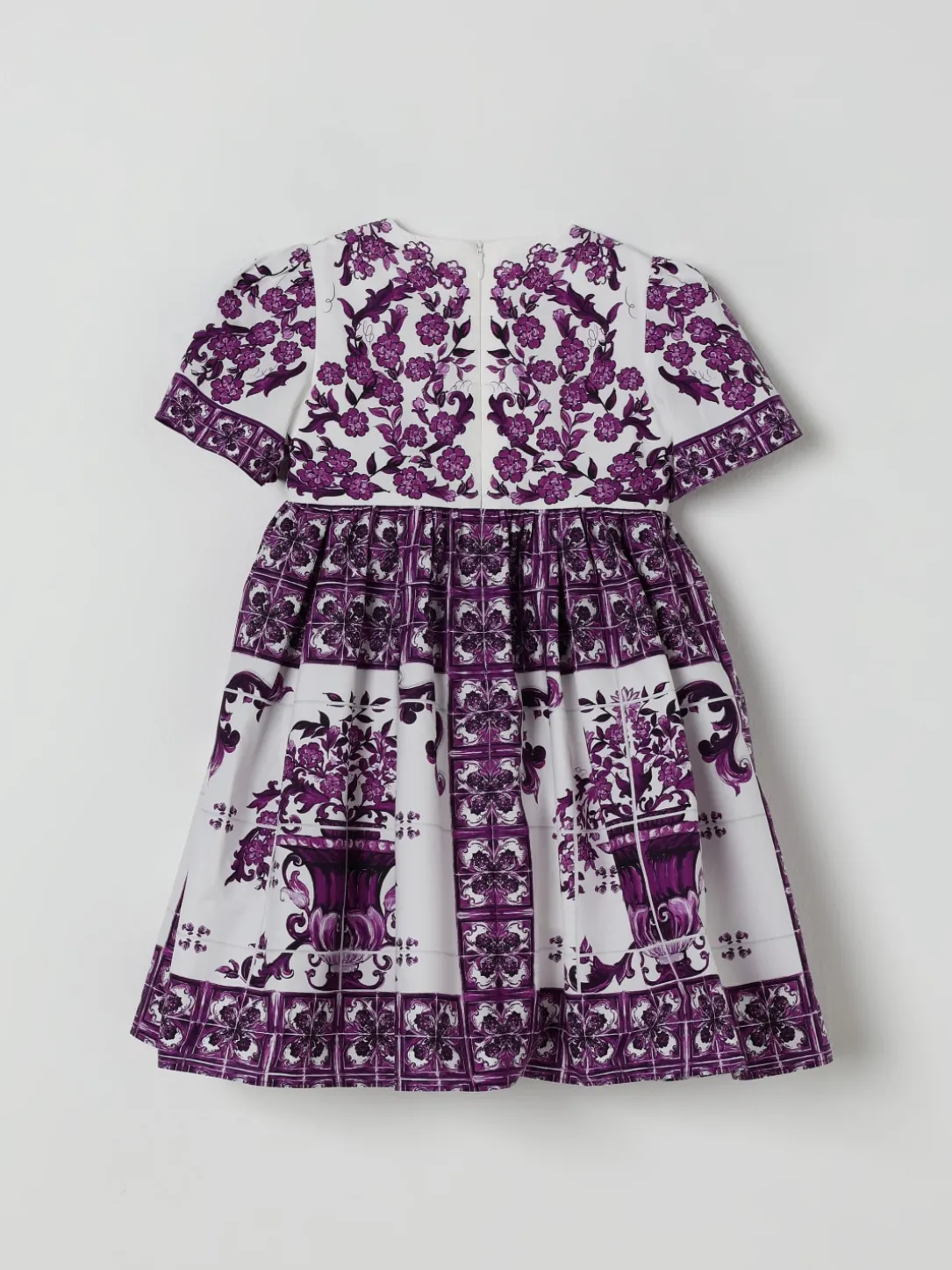 Abito con stampa maioliche Dolce & Gabbana