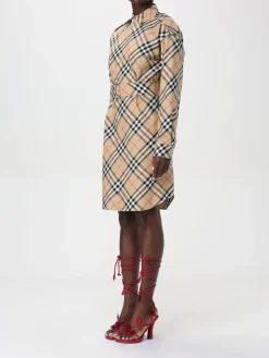 Abito di cotone check Burberry