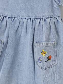 Abito di jeans ricamato Moschino