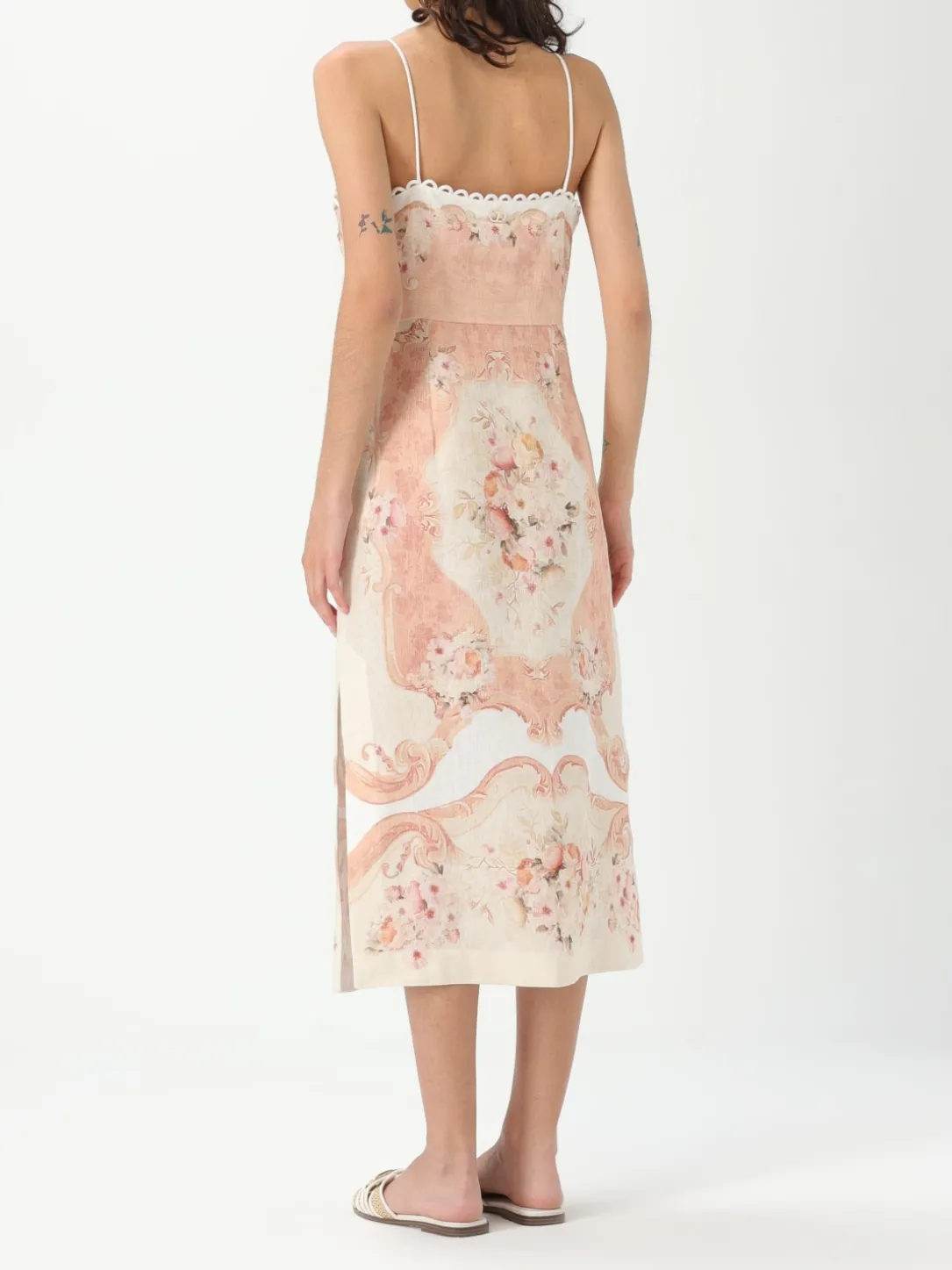 Abito di lino stampato Twinset