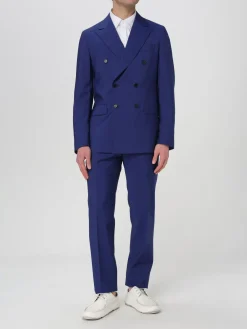 Abito doppiopetto Colamarino in misto lino