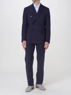 Abito doppiopetto Colamarino in misto lino