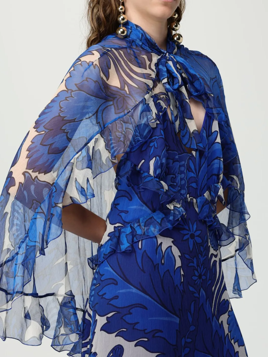 Abito Etro in seta con stampa floreale