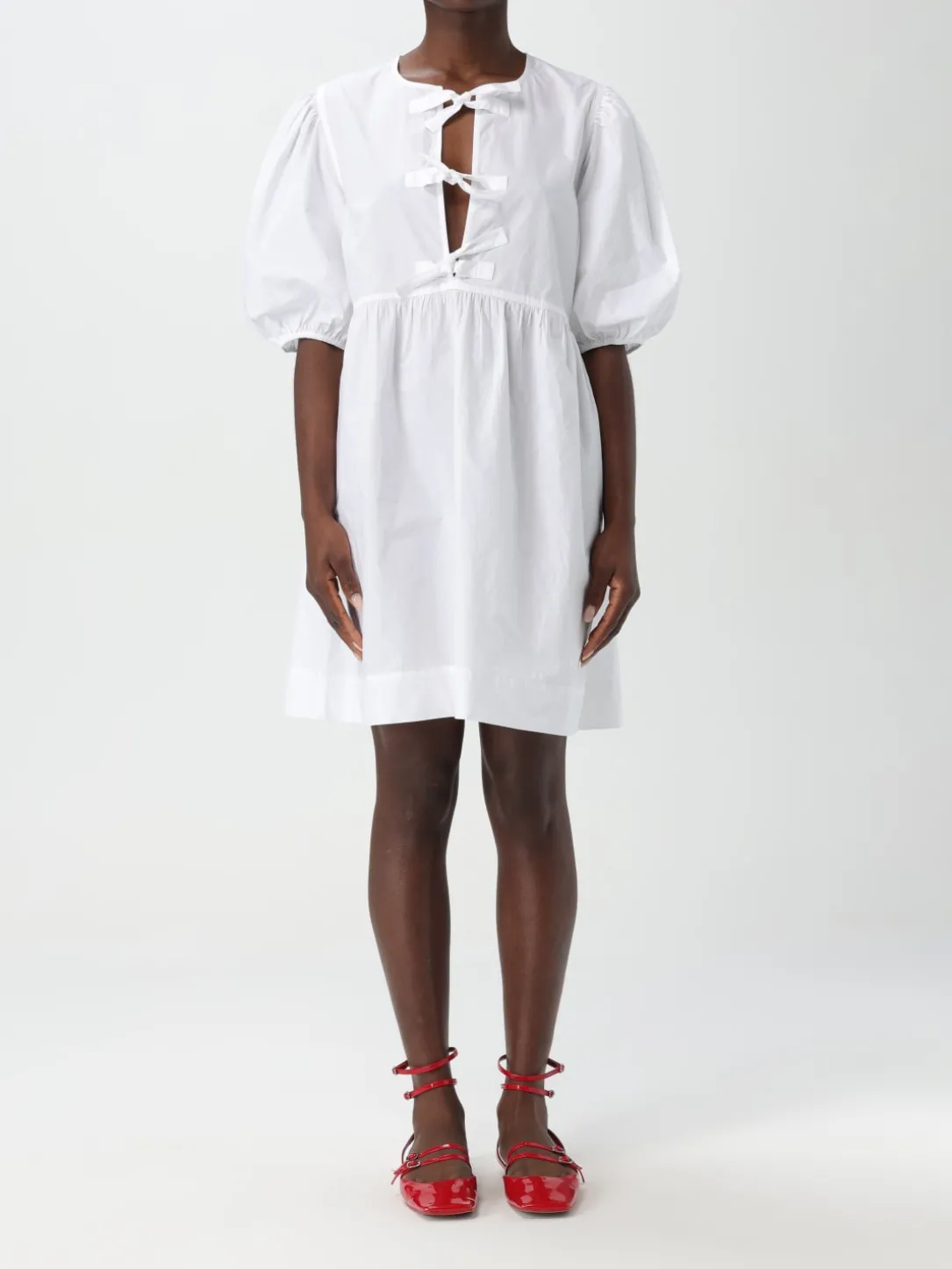 Abito Ganni in popeline di cotone