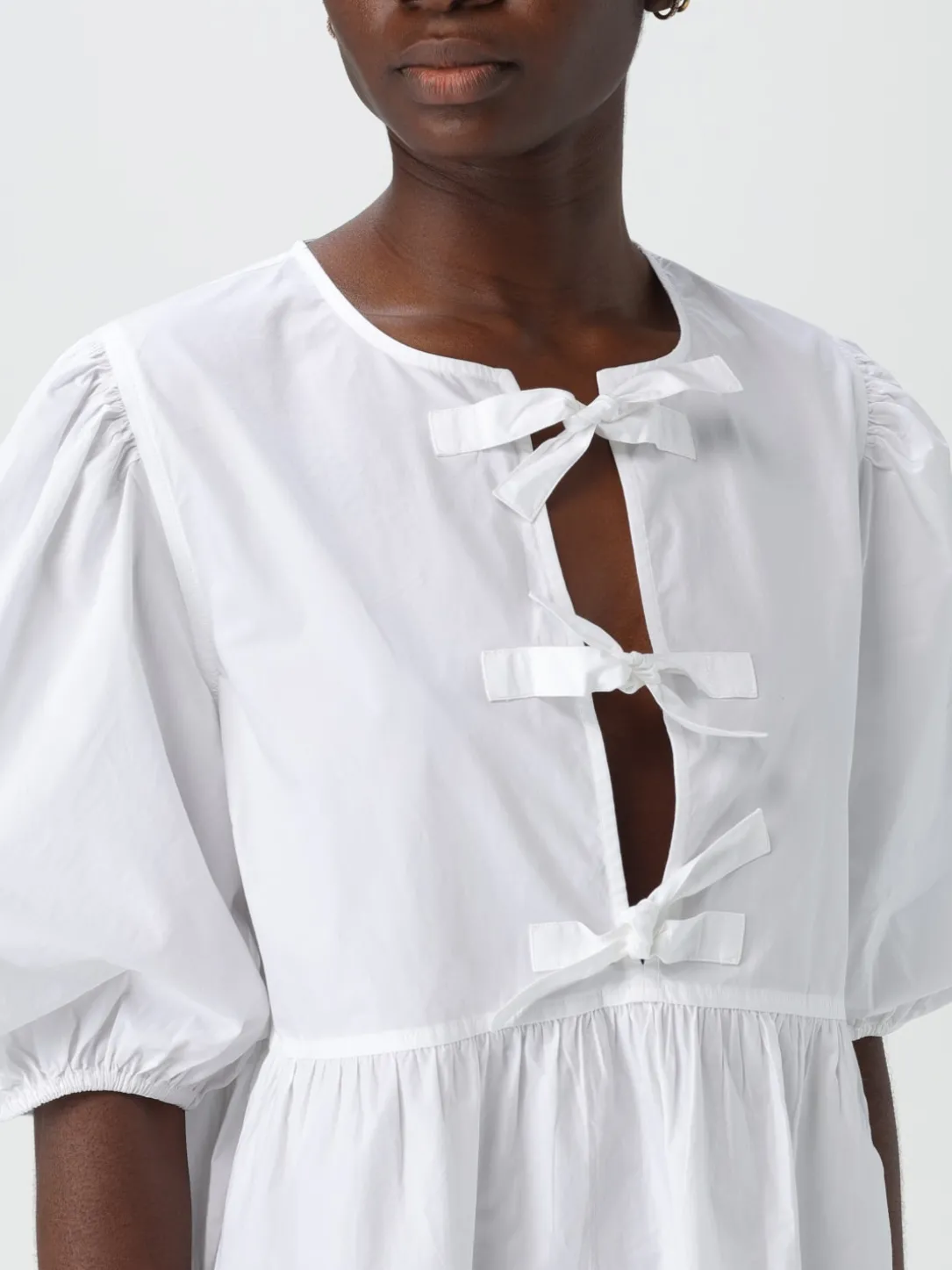 Abito Ganni in popeline di cotone