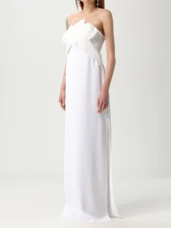 Abito Genny in crêpe con fiore