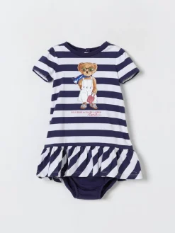 Abito in cotone a righe Bear Polo Ralph Lauren