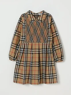 Abito in cotone check Burberry