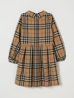 Abito in cotone check Burberry