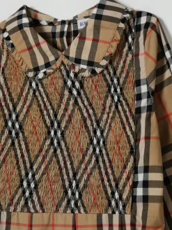 Abito in cotone check Burberry