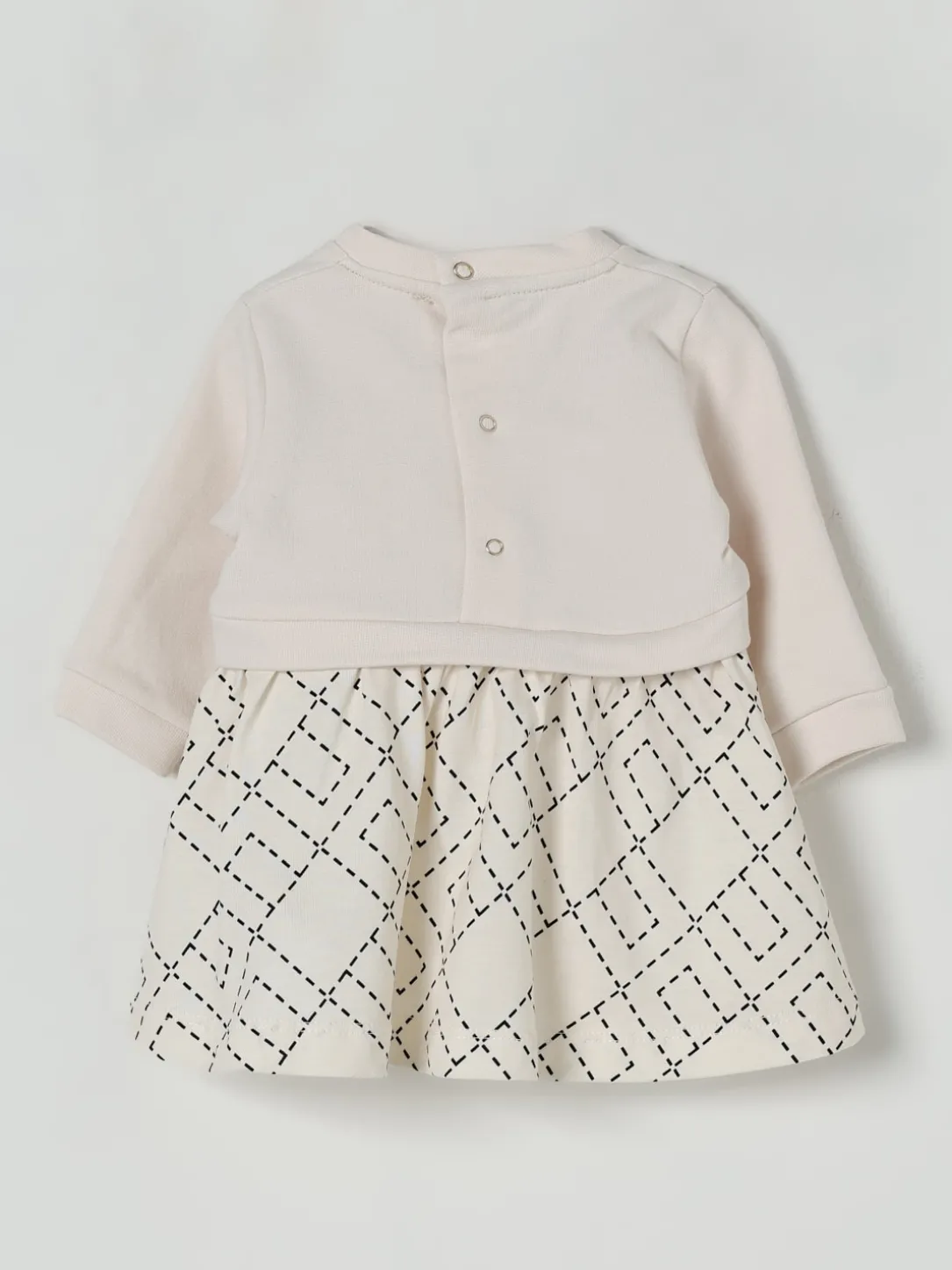 Abito in cotone con logo Elisabetta Franchi La Mia Bambina