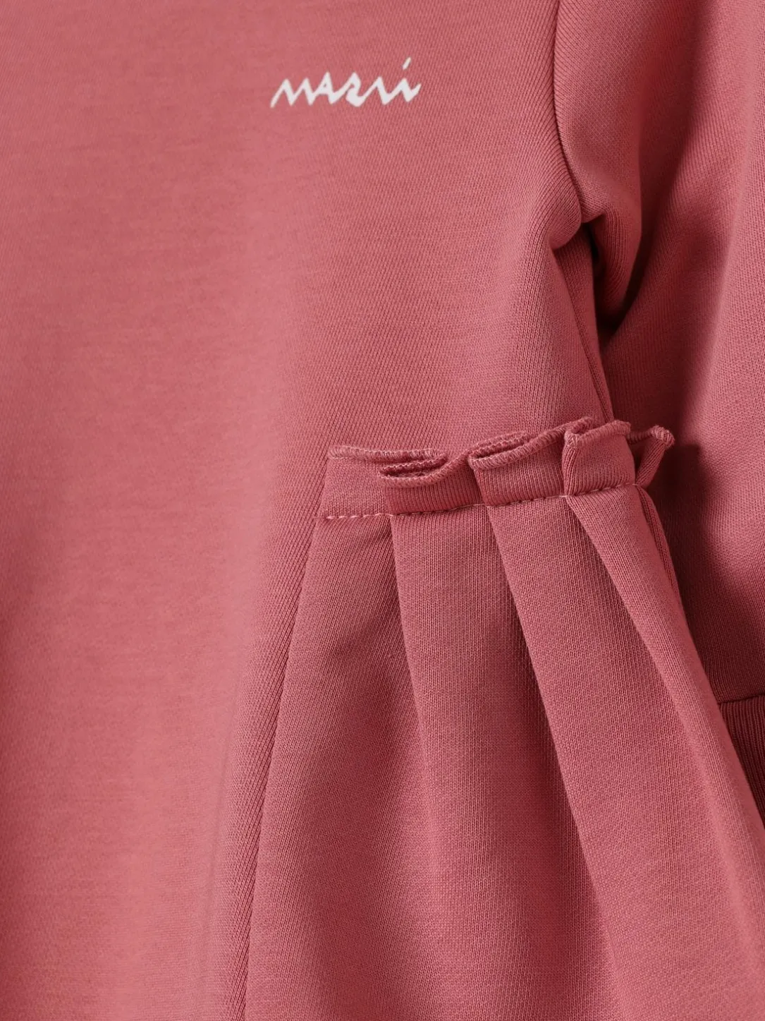 Abito in cotone con logo Marni