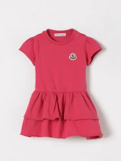 Abito in cotone con logo Moncler