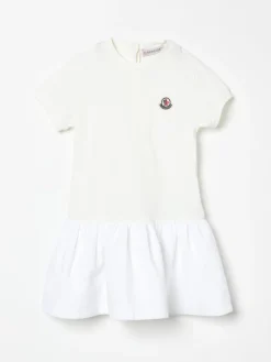 Abito in cotone con logo Moncler