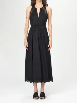 Abito in cotone con ricami Twinset