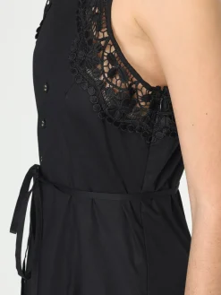 Abito in cotone con ricami Twinset