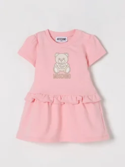 Abito in cotone con Teddy Moschino