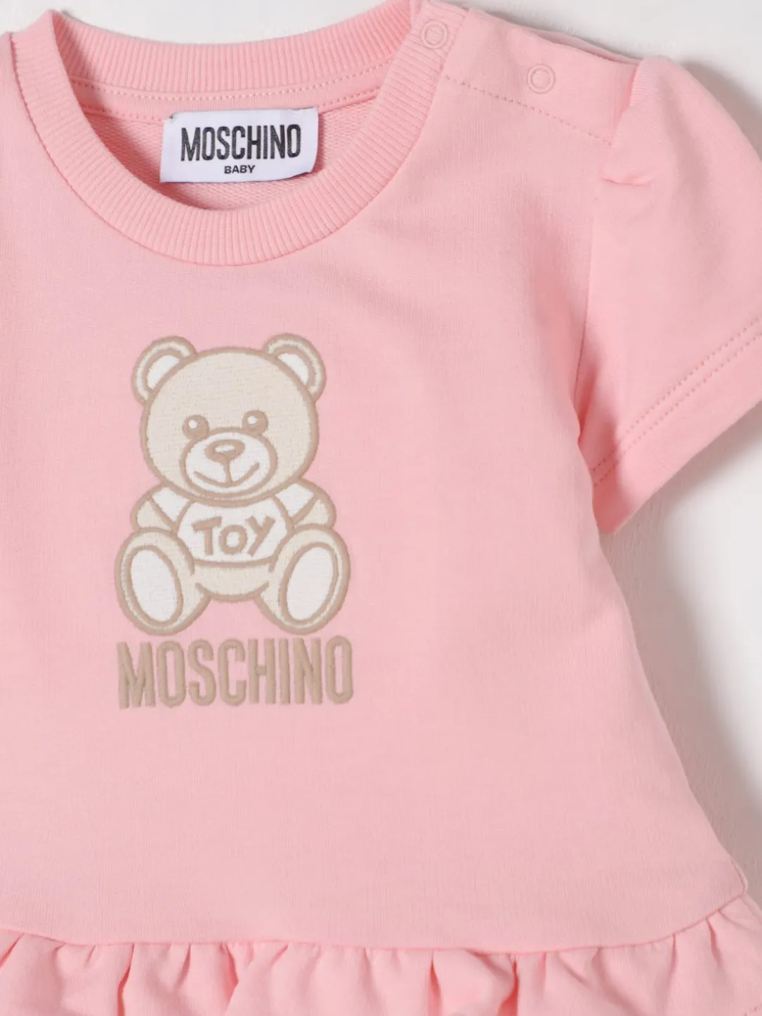 Abito in cotone con Teddy Moschino