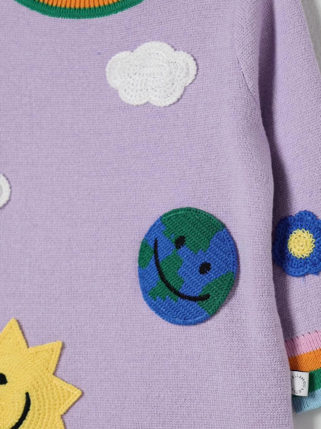 Abito in cotone e lana Stella McCartney Kids