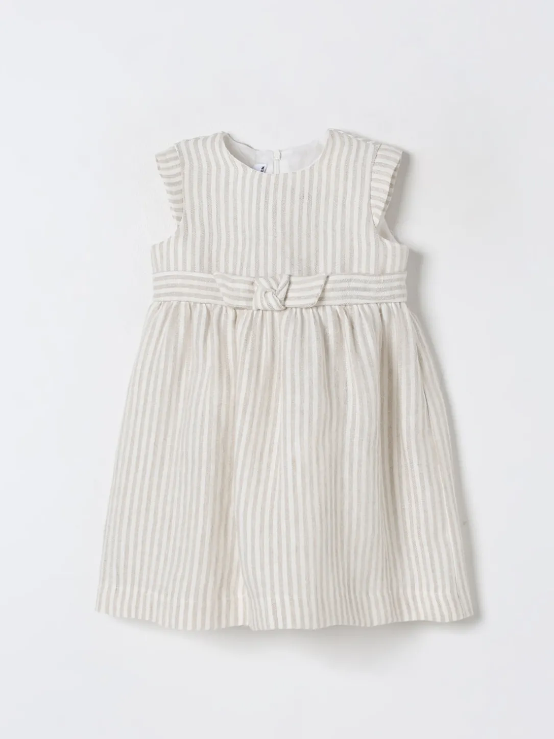 Abito in cotone e lino a righe Il Gufo