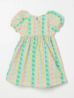 Abito in cotone logato MSGM Kids