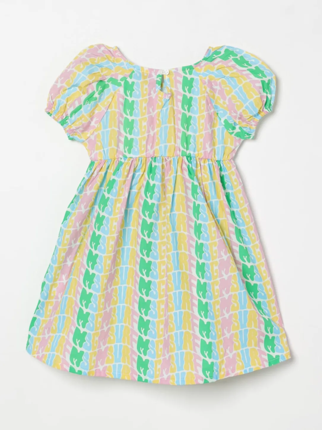 Abito in cotone logato MSGM Kids