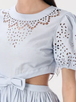 Abito in cotone Sangallo Self-Portrait