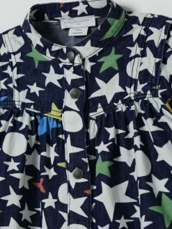 Abito in cotone stampato Stella McCartney Kids