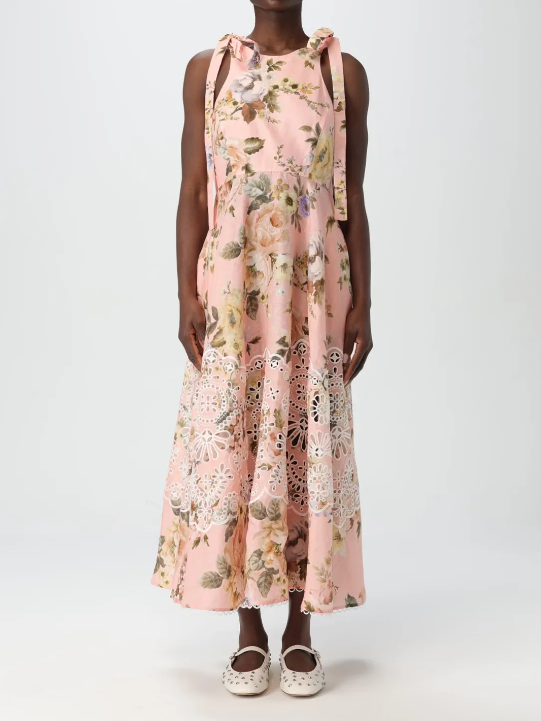 Abito in lino floreale Zimmermann