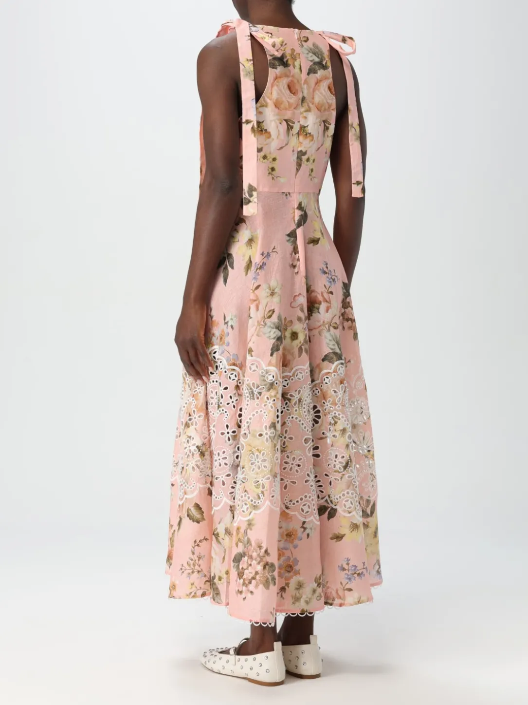 Abito in lino floreale Zimmermann