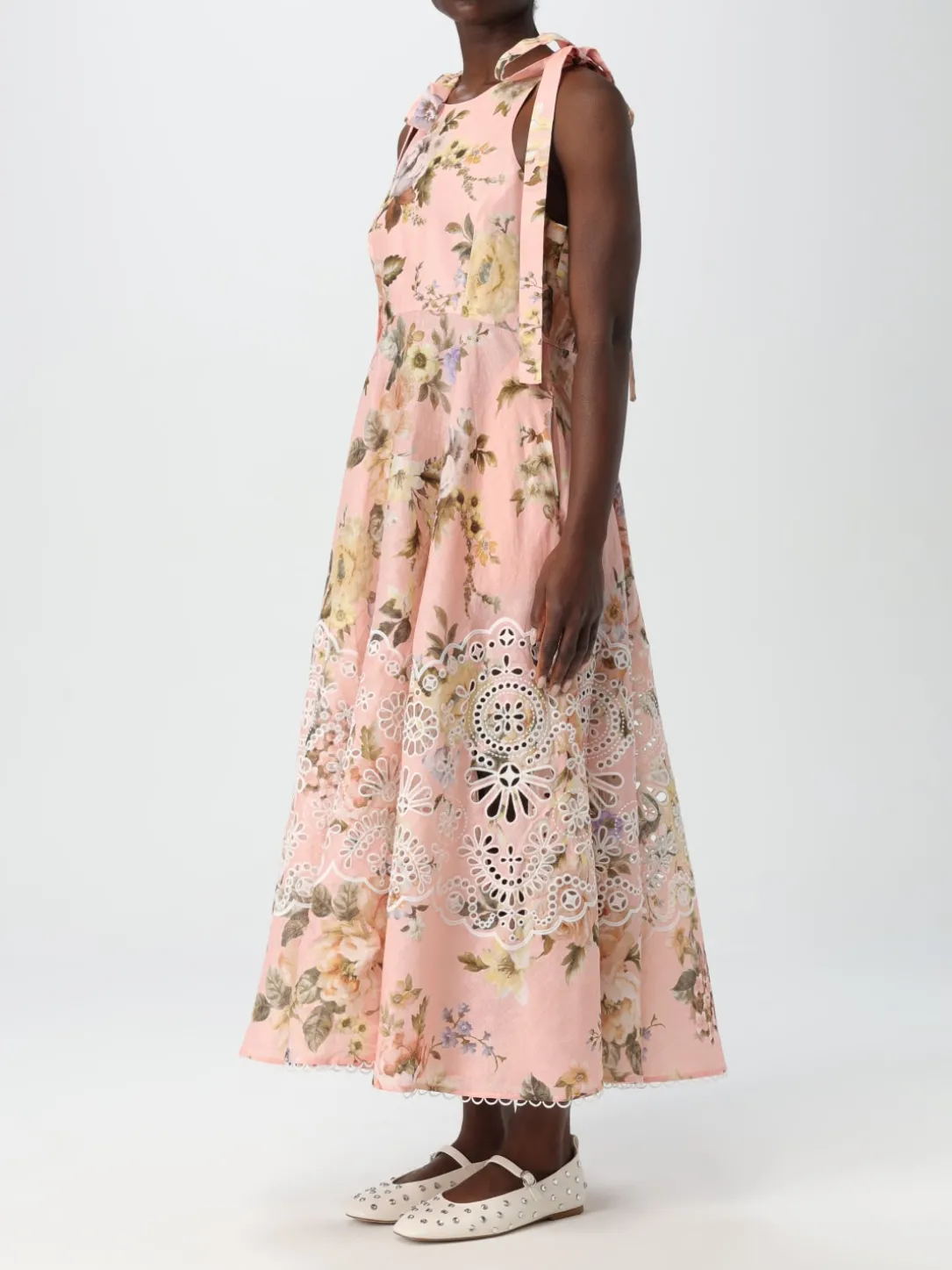 Abito in lino floreale Zimmermann