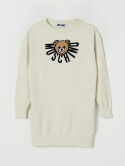 Abito in maglia di cotone e lana Teddy Moschino