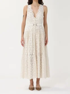 Abito in Sangallo con cinta Twinset