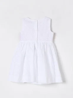 Abito in sangallo con maxi fiocco Monnalisa