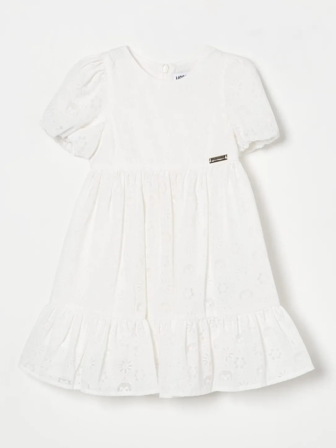 Abito in sangallo con Teddy traforato Moschino