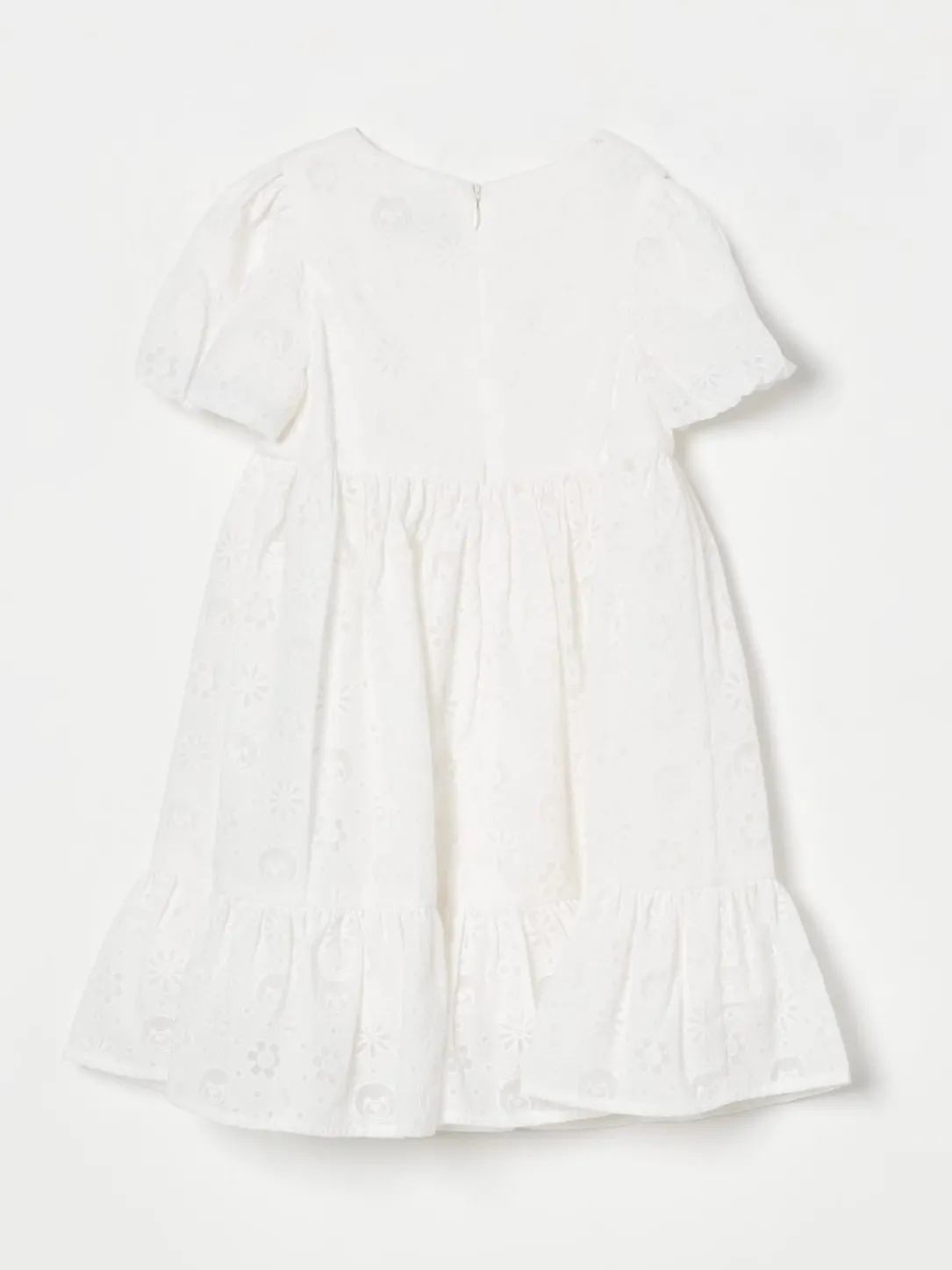 Abito in sangallo con Teddy traforato Moschino