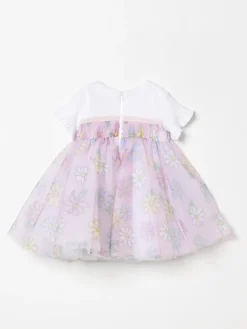 Abito in tulle a fantasia margherita Monnalisa