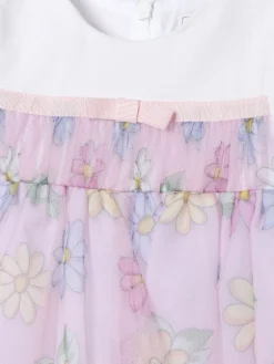 Abito in tulle a fantasia margherita Monnalisa