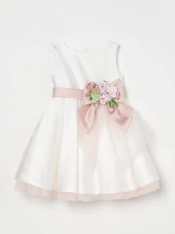 Abito in tulle con fiori Colori Chiari