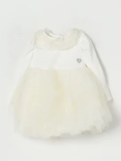 Abito in tulle con fiori Monnalisa