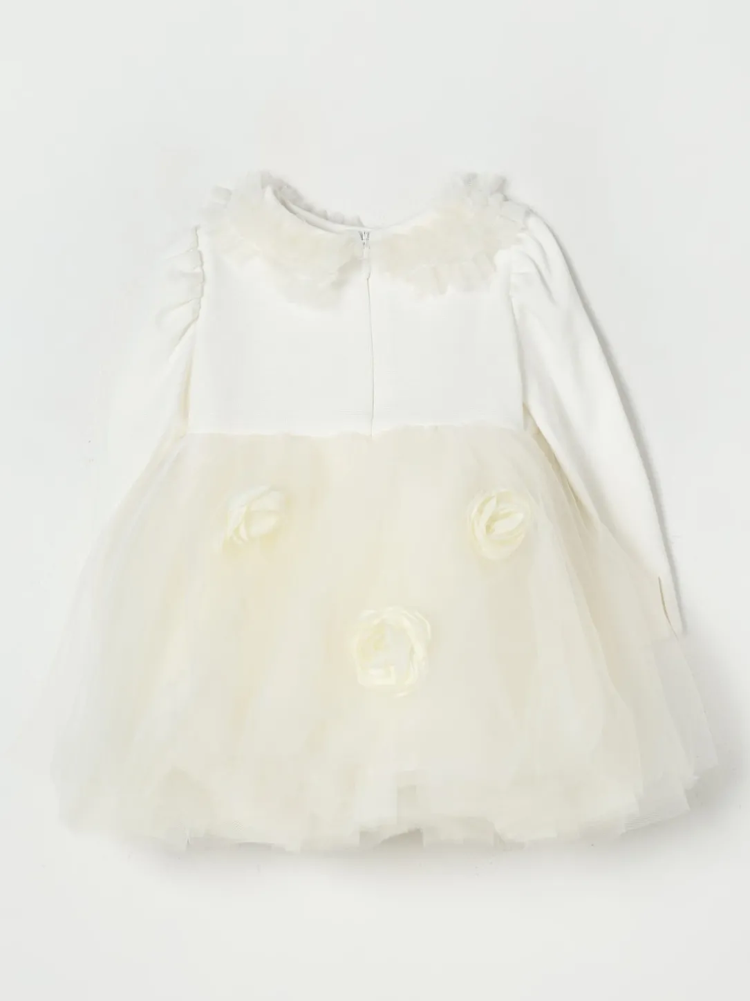 Abito in tulle con fiori Monnalisa