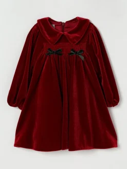 Abito in velluto con fiocco La Stupenderia