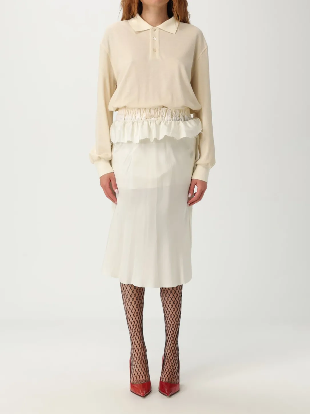 Abito Maison Margiela in cotone e lino