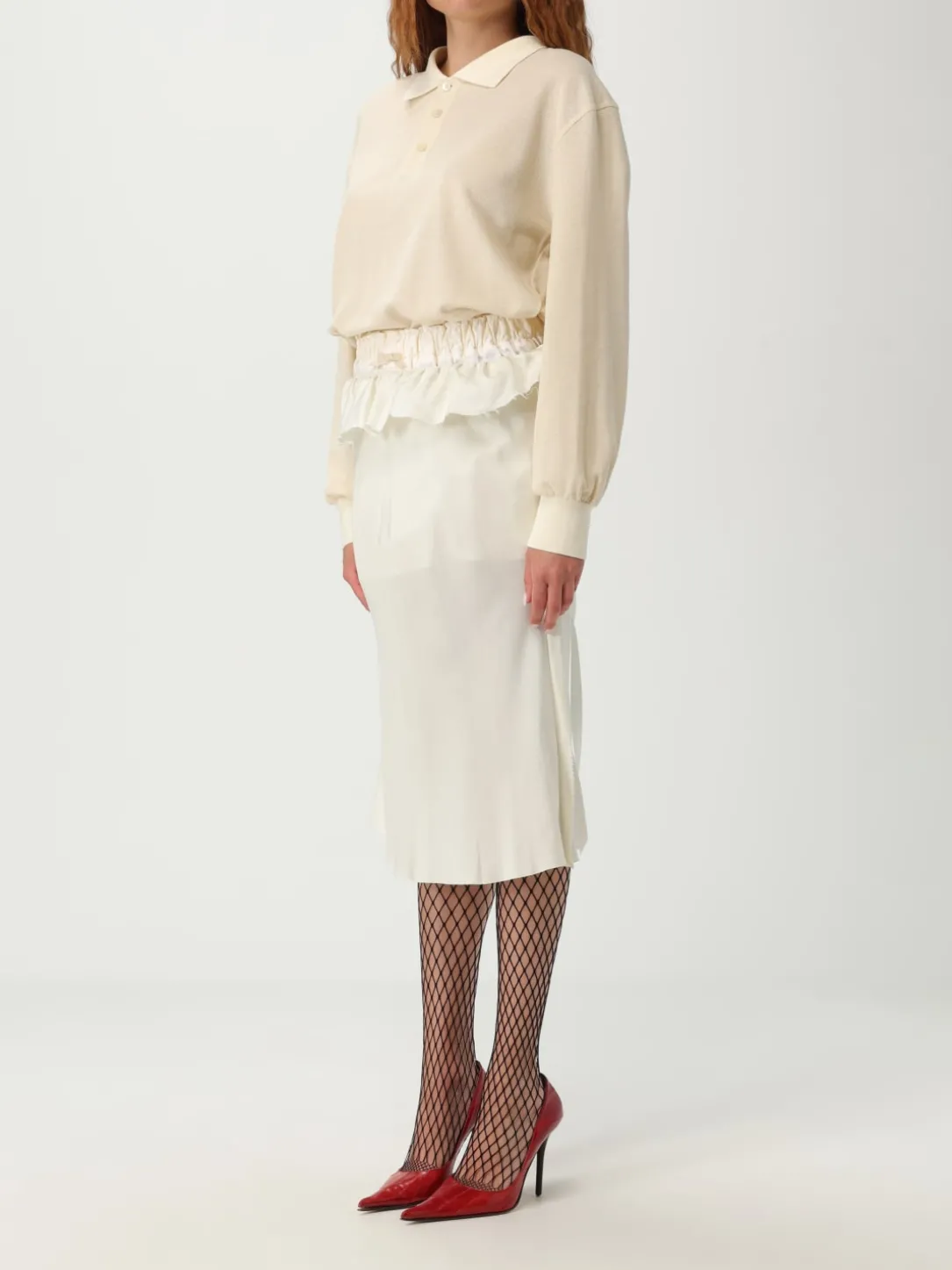 Abito Maison Margiela in cotone e lino