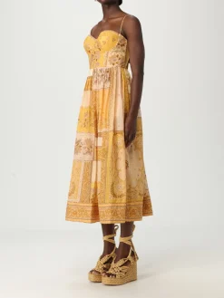 Abito midi Zimmermann in cotone stampato