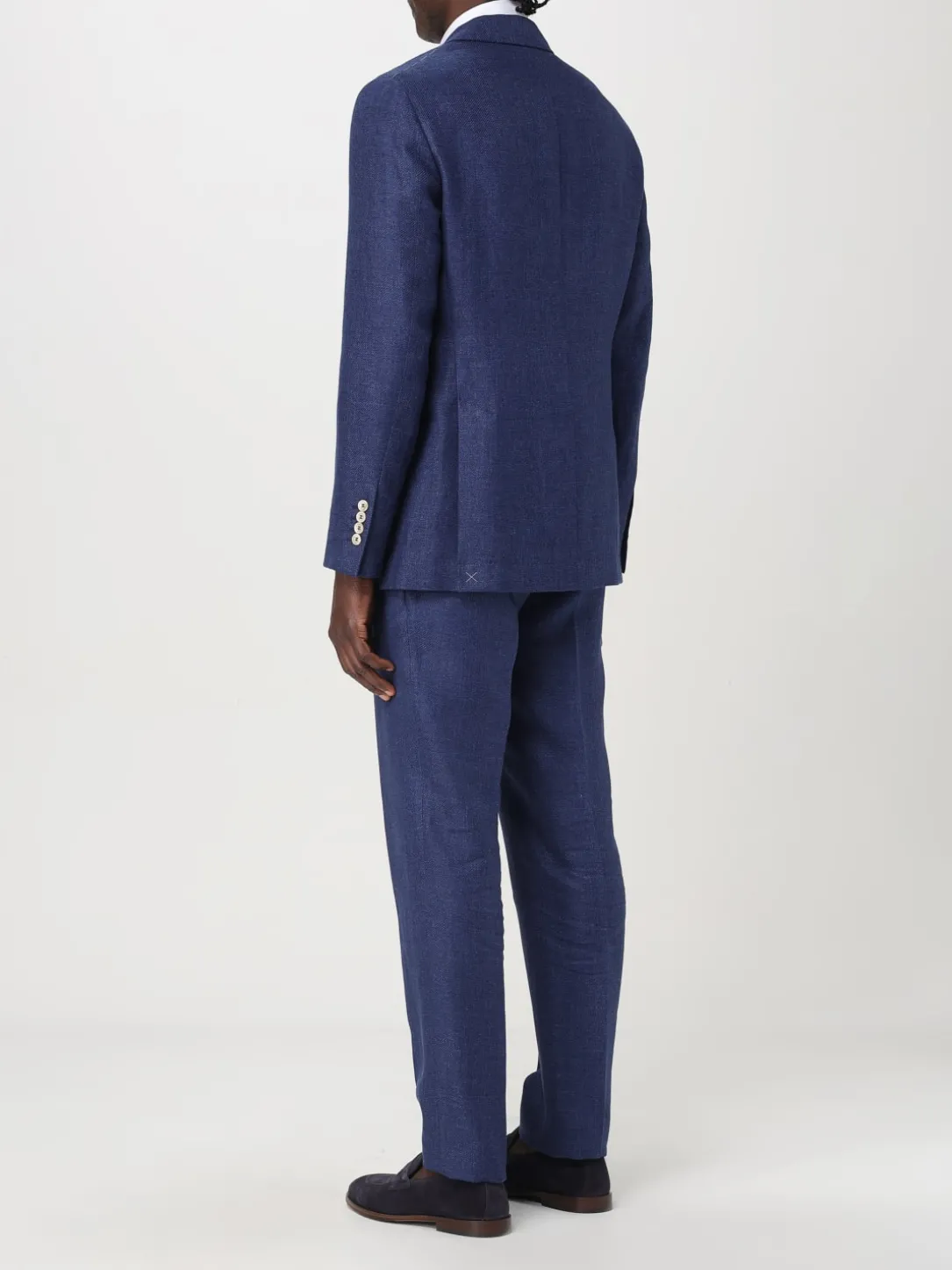 Abito monopetto Brunello Cucinelli in misto lino