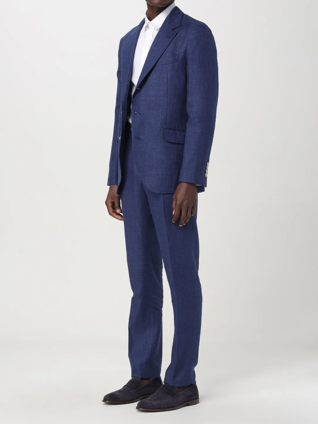 Abito monopetto Brunello Cucinelli in misto lino
