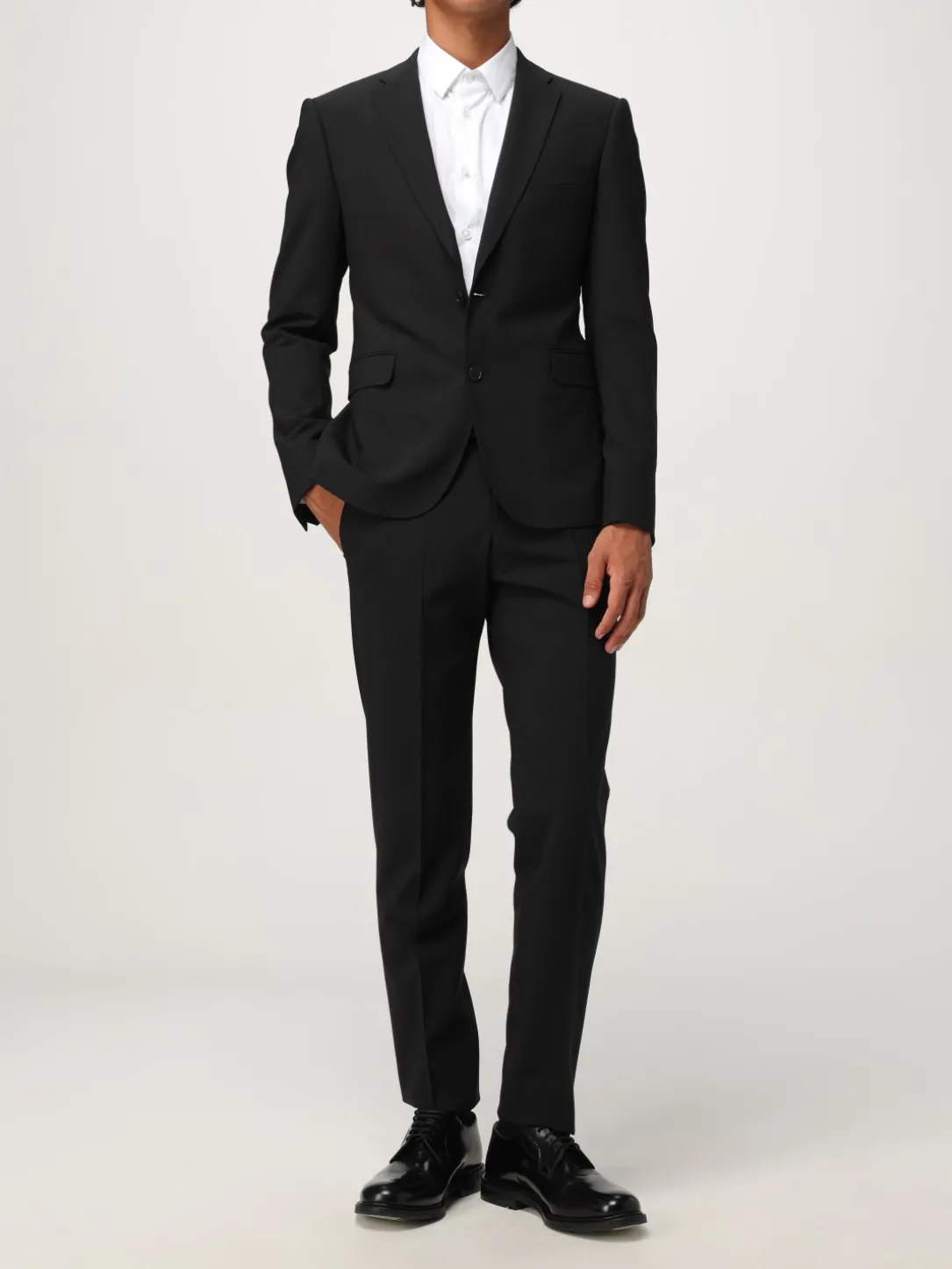 Abito monopetto Emporio Armani in lana vergine